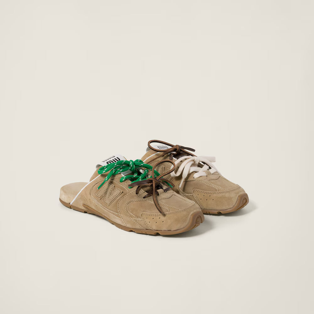 530 SL Mules – Bleached Suede & Gum Sole Ecru Edition Women