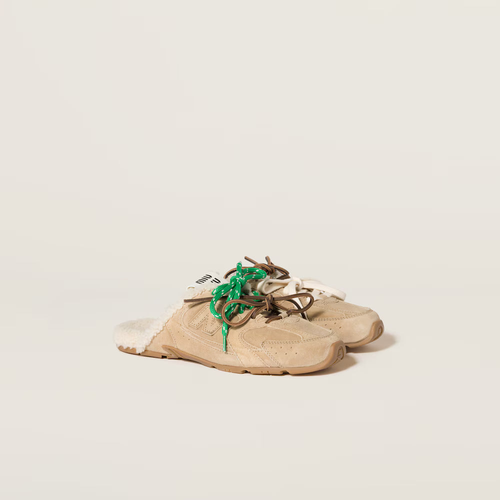 530 SL Mules – Bleached Leather & Shearling Edition (Écru) Women