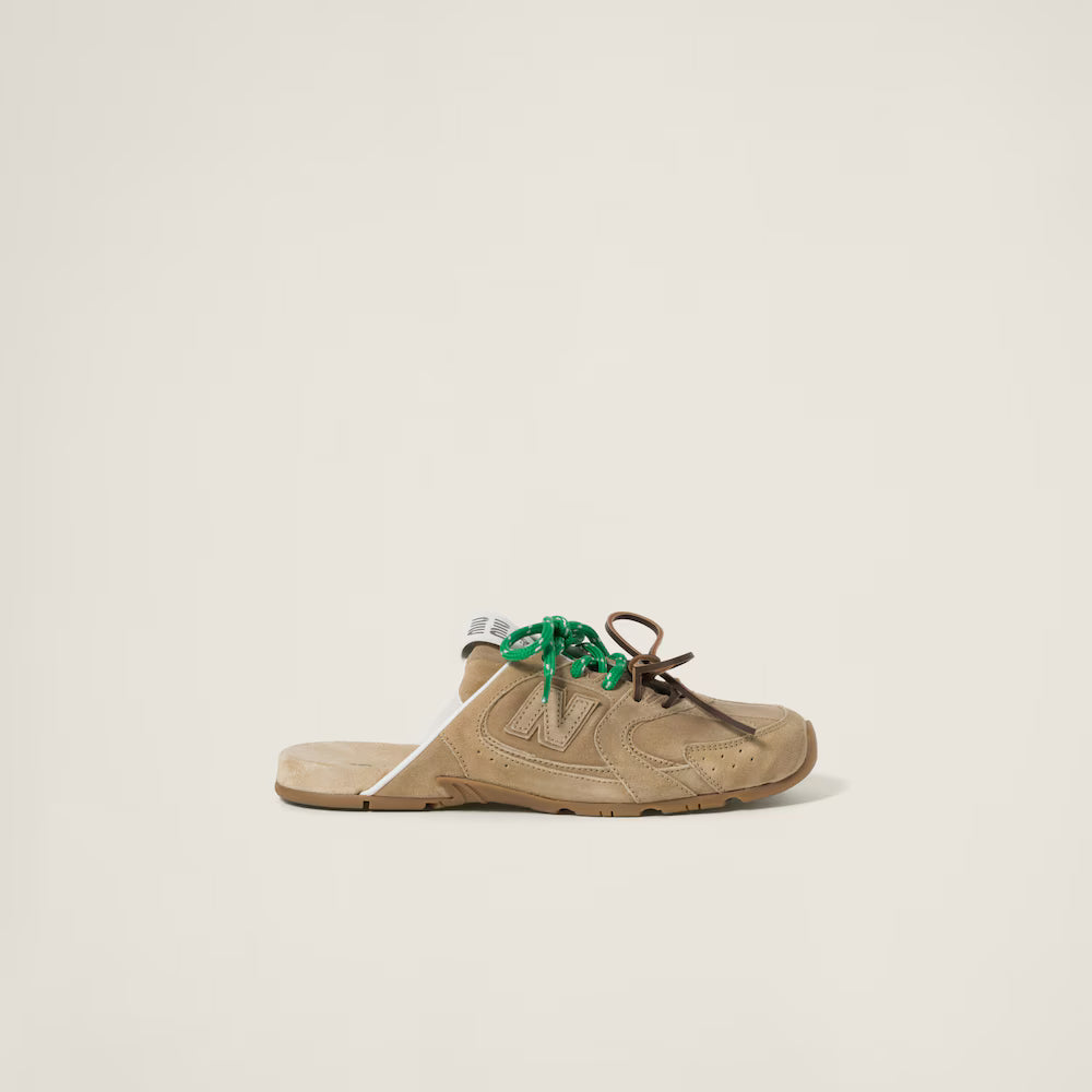 530 SL Mules – Bleached Suede & Gum Sole Ecru Edition Women