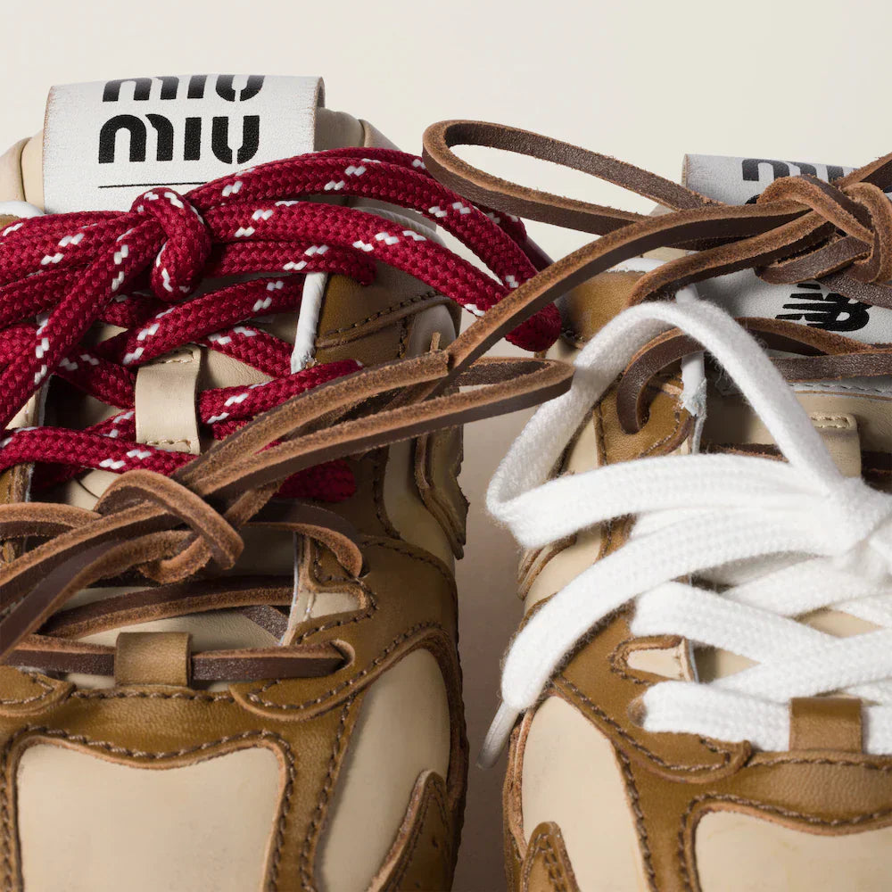 530 SL Mules – Bleached Leather & Gum Sole Cinnamon Travertine Gray Edition Women