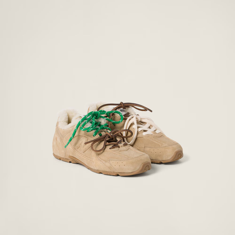 530 SL Runner – Bleached Leather & Shearling Edition (Écru) Women