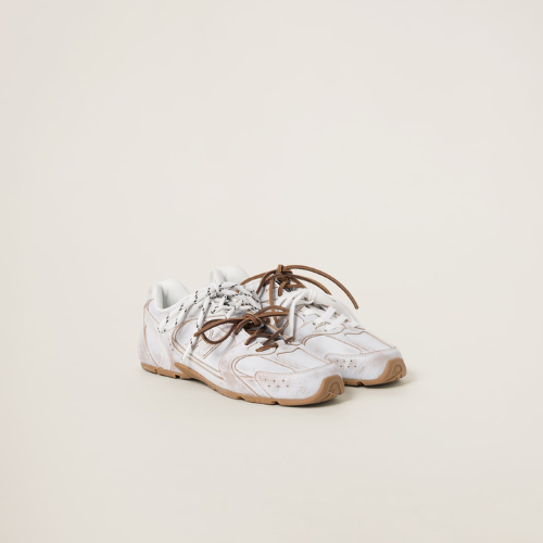 NB x Miu Miu 530 SL White Leather Sneakers Women