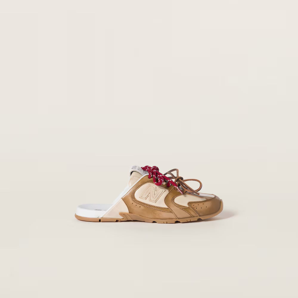 530 SL Mules – Bleached Leather & Gum Sole Cinnamon Travertine Gray Edition Women