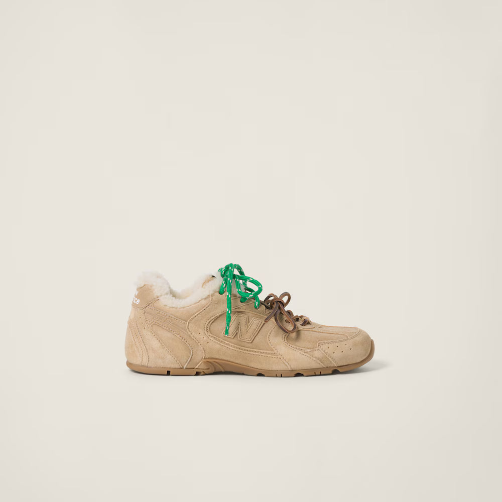 530 SL Runner – Bleached Leather & Shearling Edition (Écru) Women