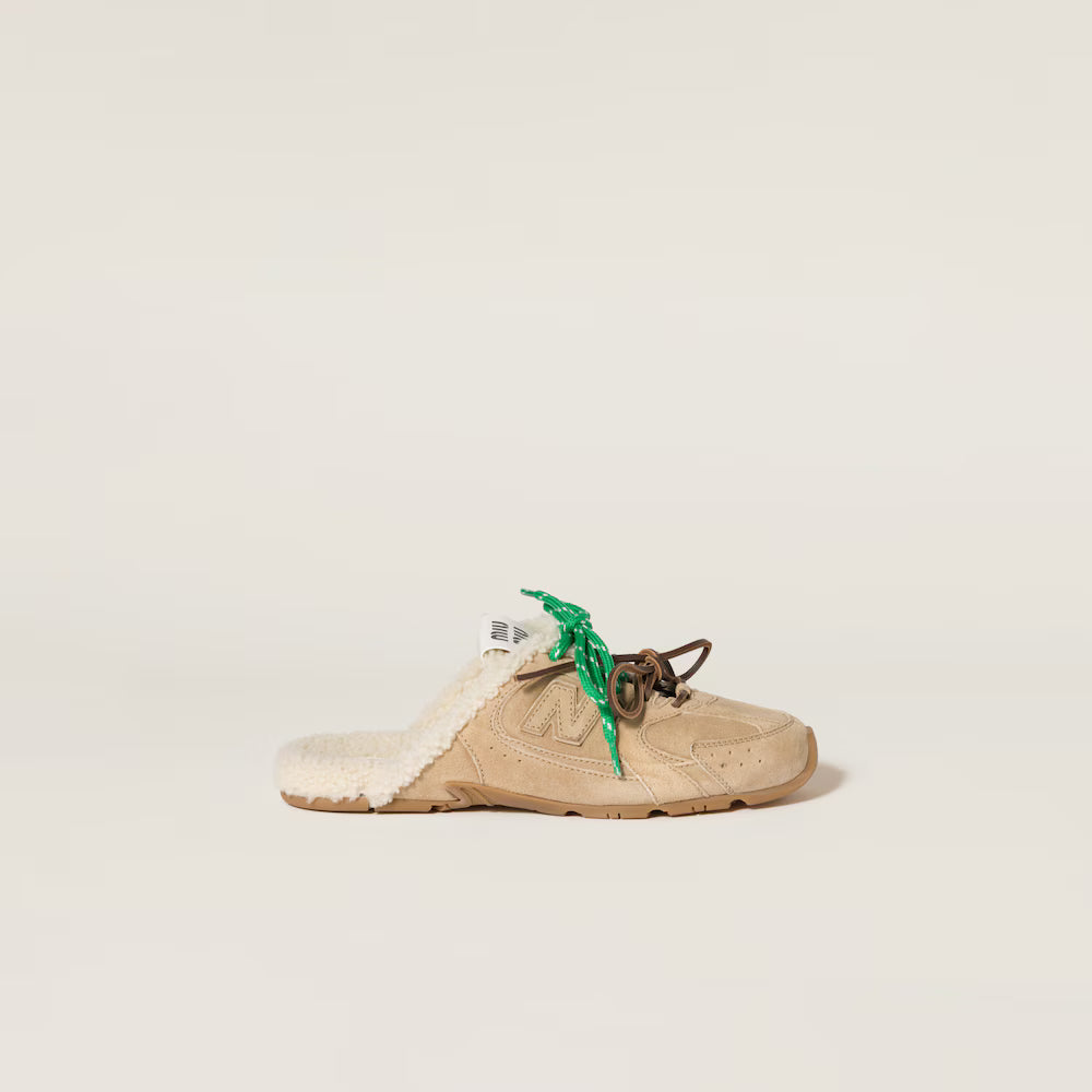 530 SL Mules – Bleached Leather & Shearling Edition (Écru) Women