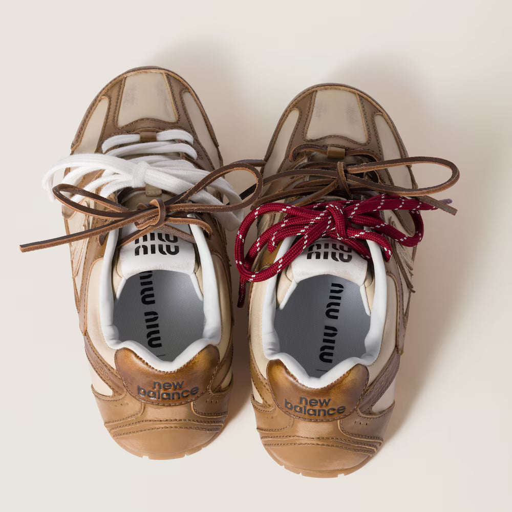 530 SL Runner – Deco’ Calf Leather & Suede Edition (Cinnamon / Travertine Gray) Women