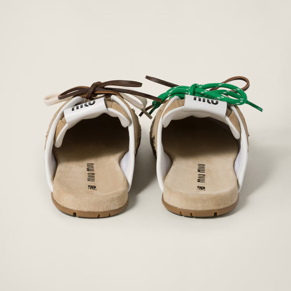 530 SL Mules – Bleached Suede & Gum Sole Ecru Edition Women