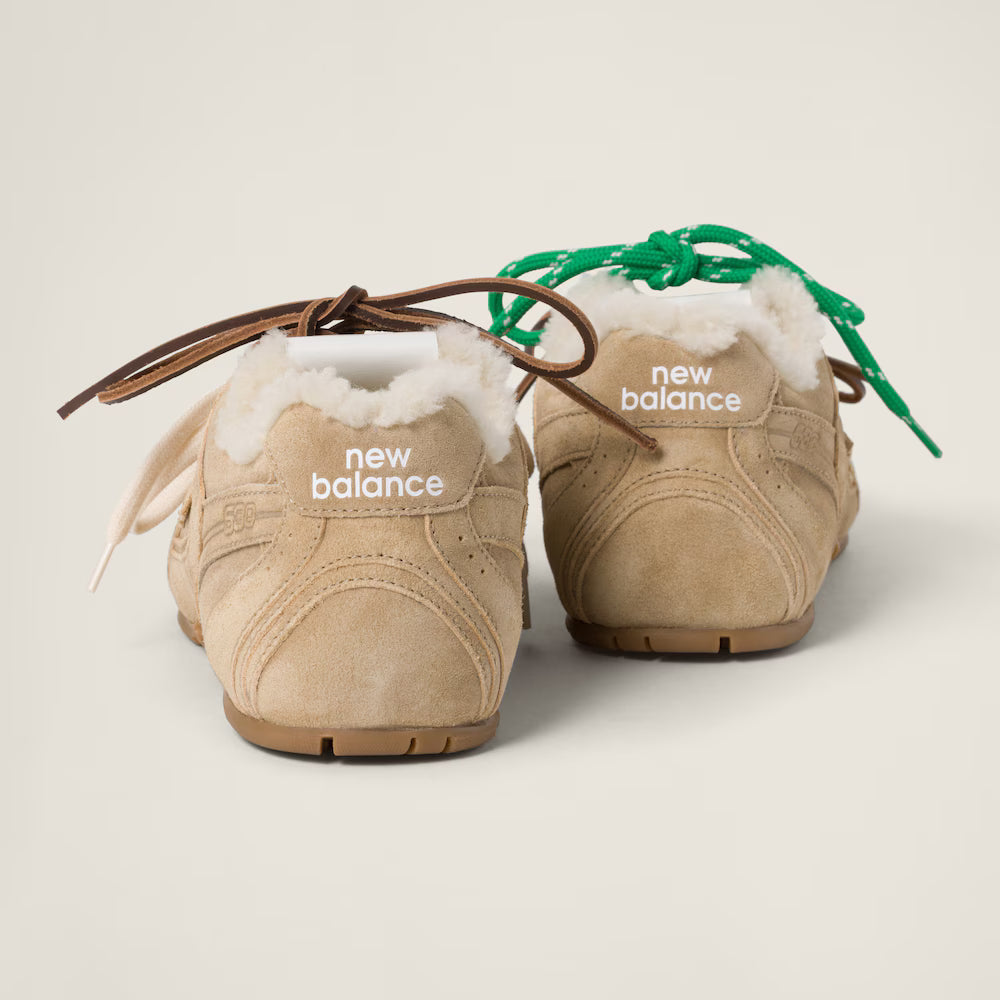 530 SL Runner – Bleached Leather & Shearling Edition (Écru) Women