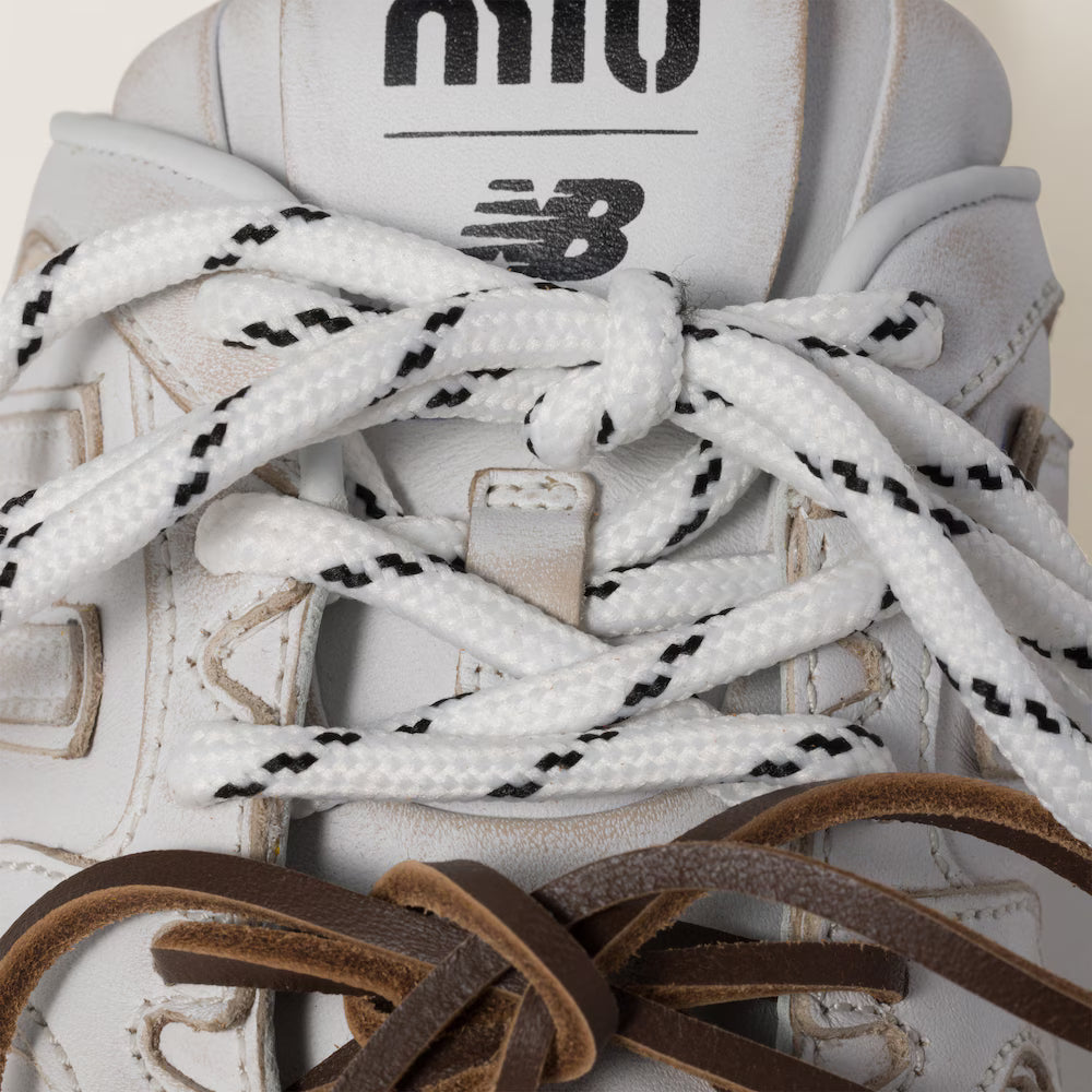 530 SL Mules – Bleached Leather & Gum Sole White Edition Women