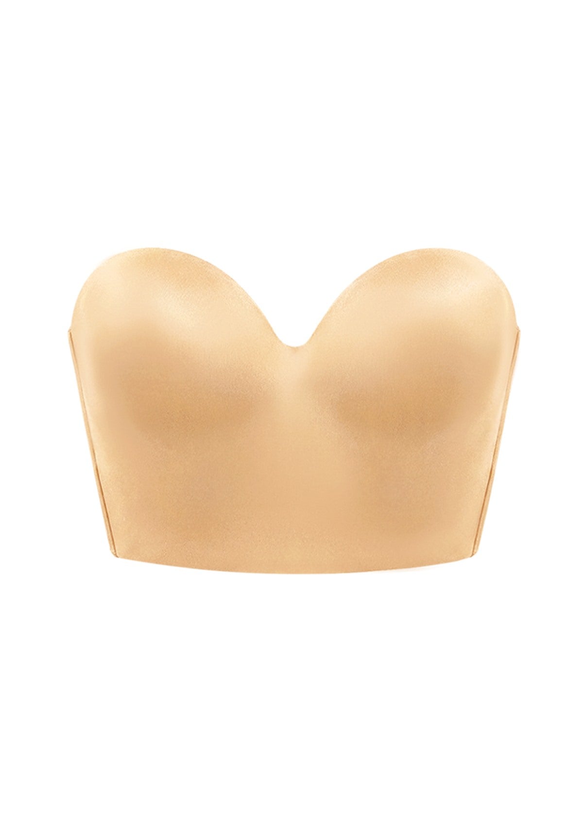 Smooth Satin Longline Strapless Corset Bra